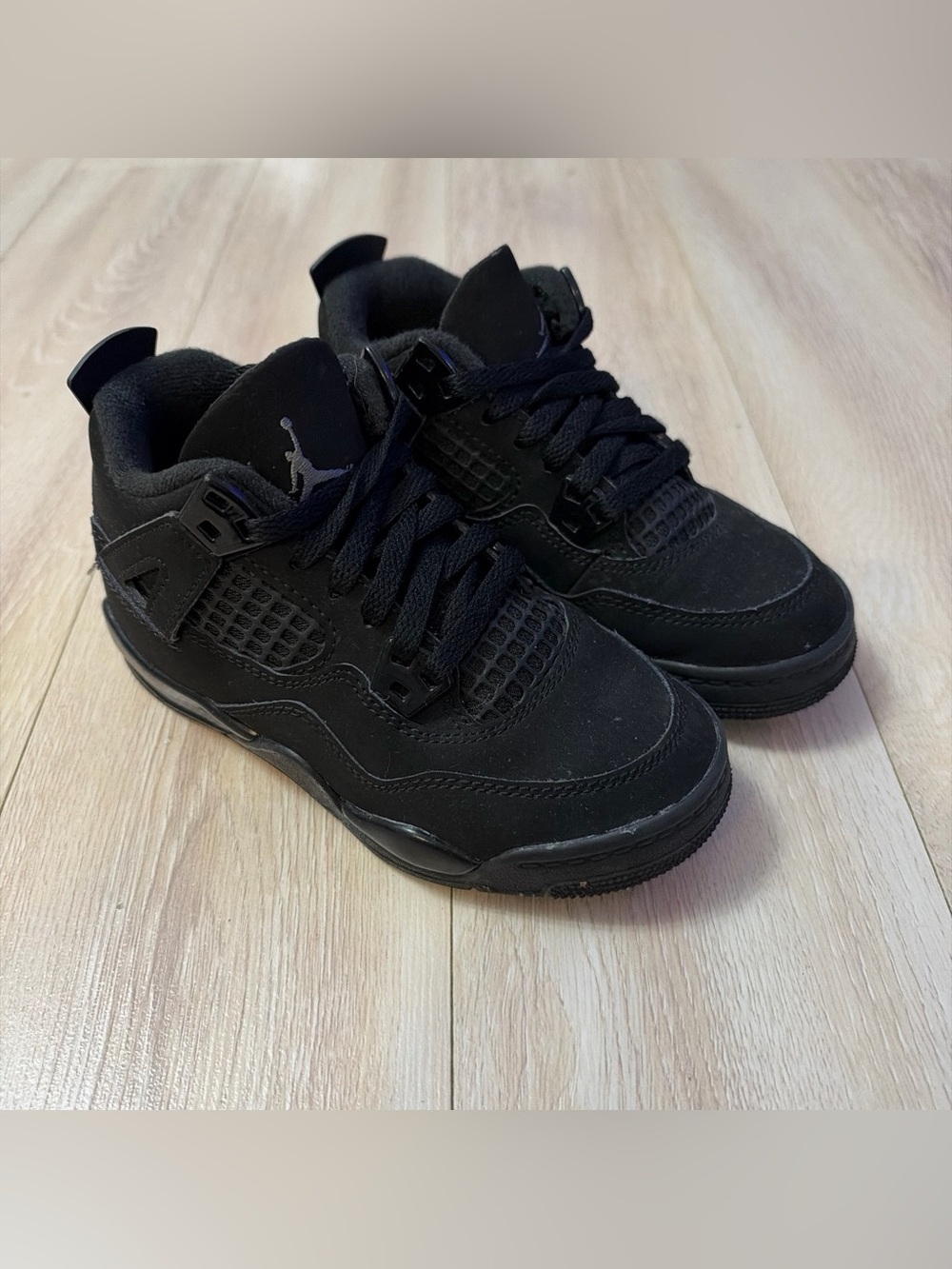 Air Jordan 4 Retro 'Black Cat’ Sneakers Size 11C